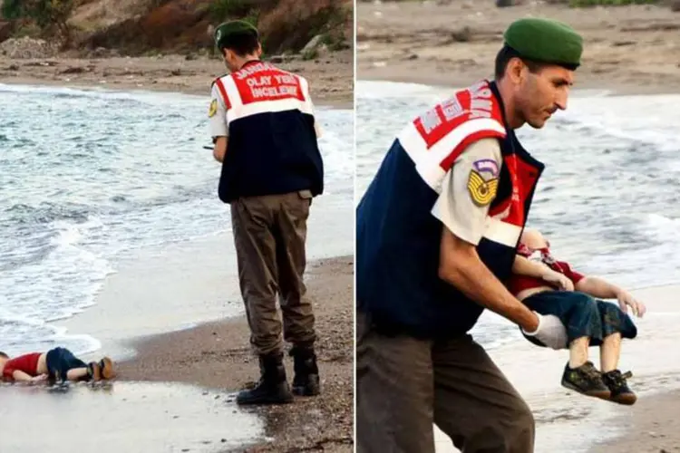 
	Menino refugiado encontrado morto na costa da Turquia: chanceler alem&atilde;, Angela Merkel, mencionou &quot;cotas obrigat&oacute;rias&quot;
 (REUTERS)