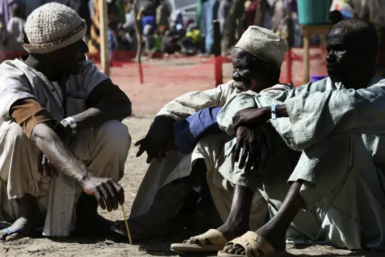 
	Refugiados pelo Boko Haram: em 2015, o grupo radical islamita matou mais de 2,4 mil pessoas na Nig&eacute;ria, Chade, Camar&otilde;es e N&iacute;ger
 (Emmanuel Braun/Reuters)