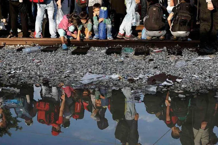 
	Refugiados s&iacute;rios na Europa: o dia 3 de fevereiro foi o que registrou um maior n&uacute;mero de imigrantes, com um total de 3.036, enquanto no dia 6 apenas 7 chegaram
 (REUTERS/Yannis Behrakis)