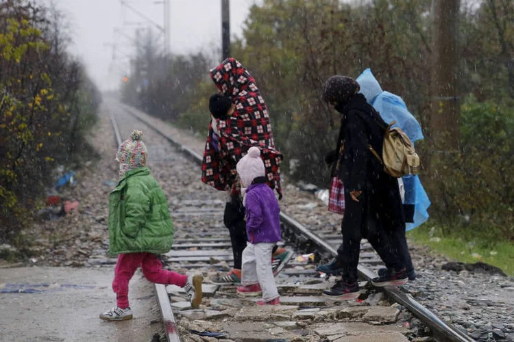 
	Refugiados: a venda do produto foi retirada depois de algumas horas
 (Yannis Behrakis / Reuters)