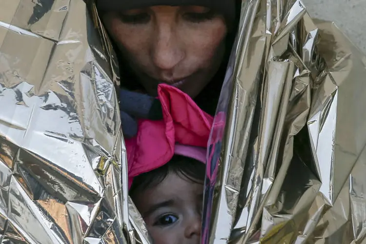 
	Refugiados: a Maced&ocirc;nia fechou na noite de ter&ccedil;a-feira aos refugiados a fronteira com a Gr&eacute;cia
 (Marko Djurica / Reuters)