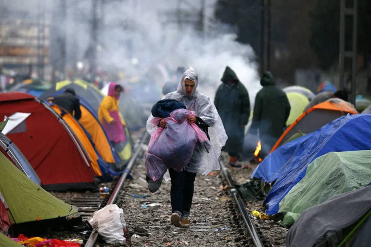 
	Refugiados: segundo dados do Acnur, desde o in&iacute;cio de 2016 chegaram &agrave; Gr&eacute;cia por via mar&iacute;tima 132 mil refugiados
 (Stoyan Nenov / Reuters)