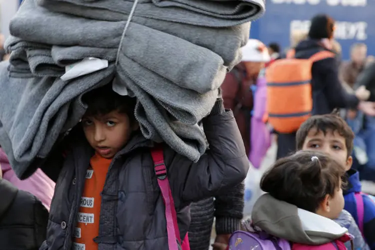 
	Crian&ccedil;as refugiadas: conforme um levantamento feito por essas entidades, um de cada tr&ecirc;s refugiados s&atilde;o crian&ccedil;as
 (Darrin Zammit Lupi / Reuters)