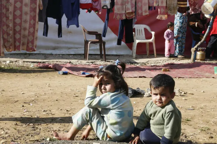 
	Crian&ccedil;as refugiadas s&iacute;rias: cerca de 230 milh&otilde;es de crian&ccedil;as vivem em pa&iacute;ses e &aacute;reas com conflitos violentos
 (Mohamed Azakir/Reuters)