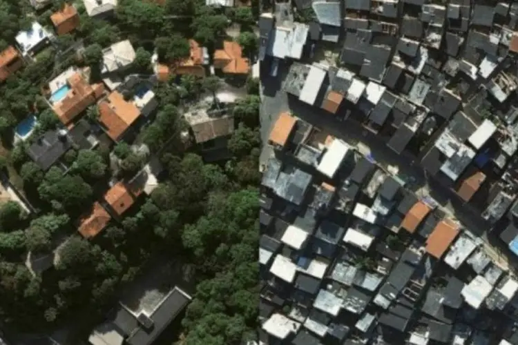 Com árvores ou sem: desenvolvimento relacionado a elas não é fenômeno exclusivamente brasileiro (Reprodução/Google Earth)