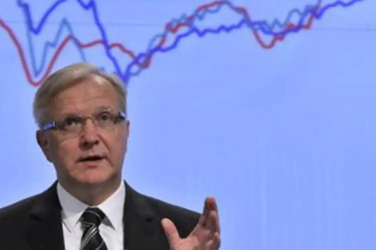 O comissário europeu de Assuntos Econômicos, Olli Rehn:  as condições do resgate espanhol serão focadas no setor financeiro, disse (Georges Gobet/AFP)