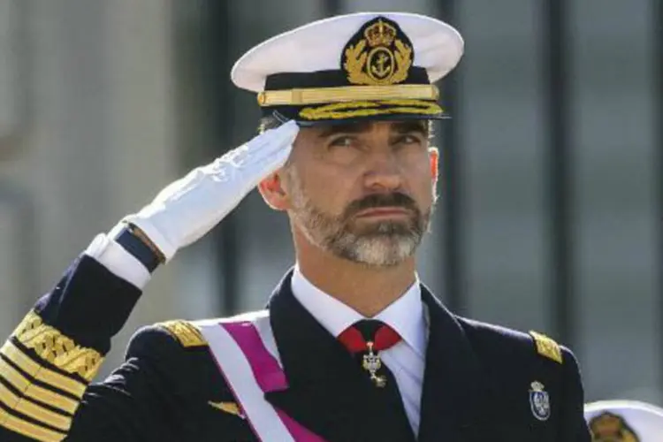 O rei Felipe VI da Espanha: Felipe VI também fixou a quantia que será recebida por seu pai (Andres Kudacki/AFP/AFP)