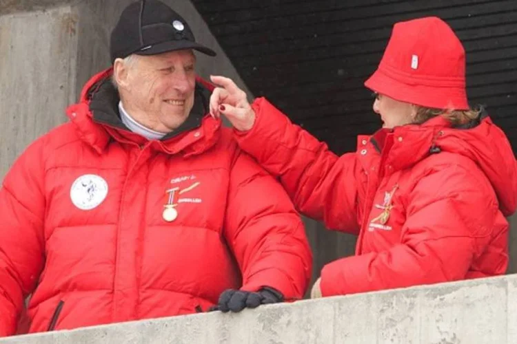 Rei Harald V  e rainha Sonja, da Noruega (Ragnar Singsaas/Stringer/Getty Images)
