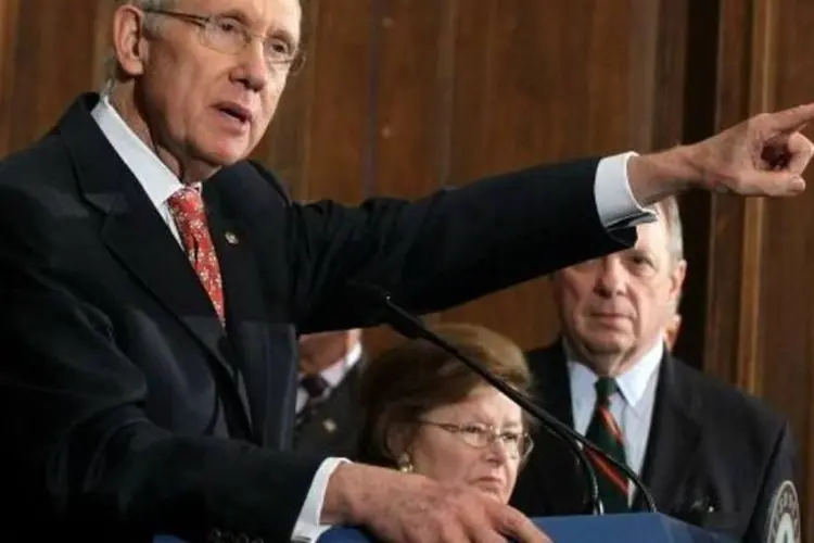  Harry Reid, líder da maioria democrata no Senado dos EUA (Getty Images)