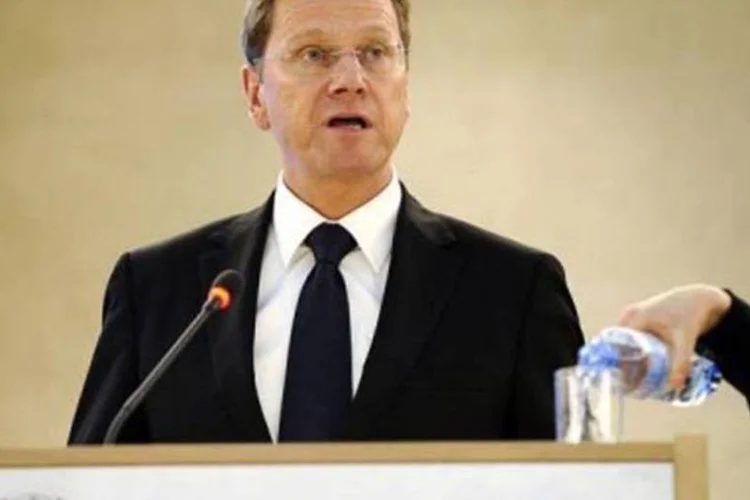 Westerwelle, ministro alemão das Relações Exteriores, em reunião da ONU (Fabrice Coffrini/AFP)