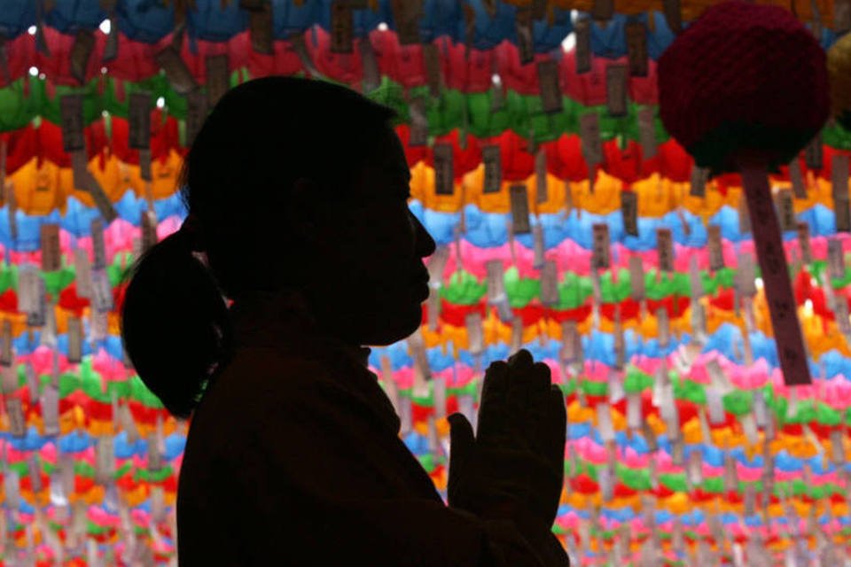 Vesak: celebração lembra ao longo desta semana o nascimento, a iluminação e a morte de Buda (Chung Sung-Jun / Getty Images/Getty Images)