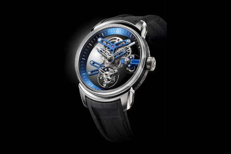 
	Angelus U20 Ultra-Skeleton Tourbillon: o novo modelo &eacute; composto por safira, carbono e tit&acirc;nio
 (Divulgação/WatchTime Brasil)