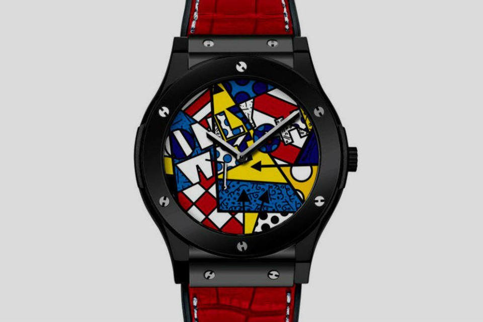 Romero Britto e Hublot lançam relógio exclusivo para leilão