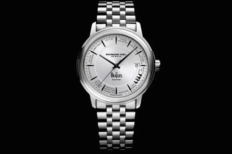 Relógio: Os Beatles, com o modelo Raymond Weil Maestro Beatles Limited Edition (Divulgação)