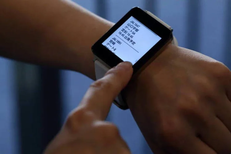 Relógio inteligente da LG, o G Watch: novo modelo pode estar por vir (Tomohiro Ohsumi/Bloomberg)