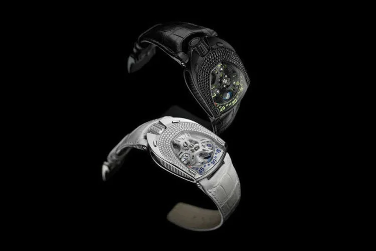 
	Rel&oacute;gio UR-106 &ldquo;Lotus&rdquo;, primeiro da marca Urwerk voltado a mulheres
 (Divulgação/WatchTime Brasil)