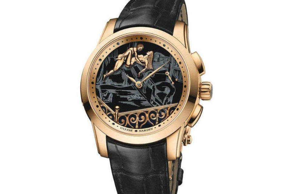 Conhe a o rel gio Ulysse Nardin com arte er tica Exame