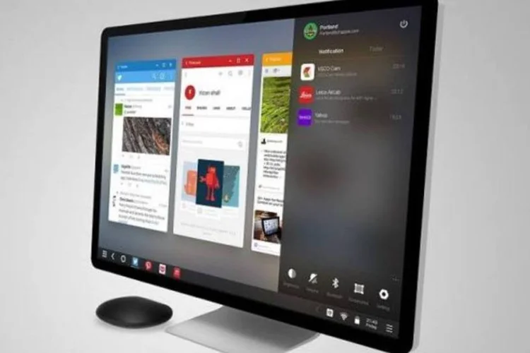 
	O aparelho, chamado Remix Mini, tem uma configura&ccedil;&atilde;o de hardware parecida com a de smartphones
 (Divulgação/INFO)