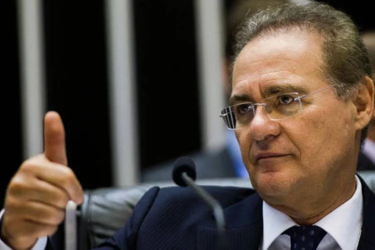 
	Renan Calheiros: o presidente destacou que, em 2015, o Senado recuperou prerrogativas que, segundo ele, estavam anestesiadas
 (Marcelo Camargo/ Agência Brasil)