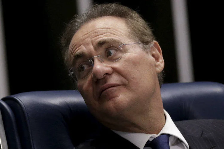 
	Renan Calheiros: despesas de um relacionamento extraconjugal, no qual teve um filho, teriam sido pagas por meio de um lobista da Mendes J&uacute;nior
 (Ueslei Marcelino/Reuters)