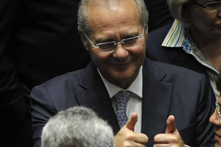 Renan Calheiros, presidente do Senado: Renan Calheiros criticou medidas coercitivas à liberdade de imprensa adotadas por alguns países. (Antonio Cruz/ABr)