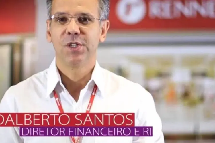 Adalberto Santos: diretor financeiro estava na Renner desde março de 2010 (Reprodução/Youtube)
