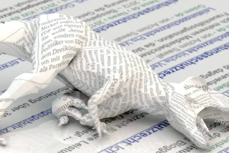 
	Anima&ccedil;&atilde;o &quot;Paper Age&quot;: Ottmann explica que a anima&ccedil;&atilde;o 3D foi criada a partir de um estudo de cinema 4D e After Effects
 (Reprodução)