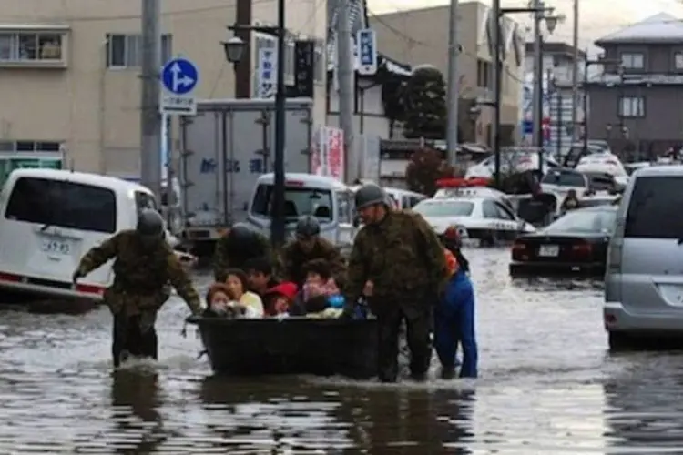 Na província de Miyag, arrasada por um tsunami, 9.500 pessoas ainda estão desaparecidas (AFP)