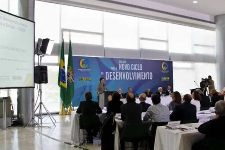 A reunião do Conselho de Desenvolvimento Econômico e Social (Roberto Stuckert Filho/PR)