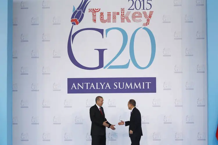 
	G20 na Turquia: acordo seria um &quot;instrumento legal ou um resultado estipulado com for&ccedil;a legal sob a UNFCCC&quot;
 (Murad Sezer / Reuters)