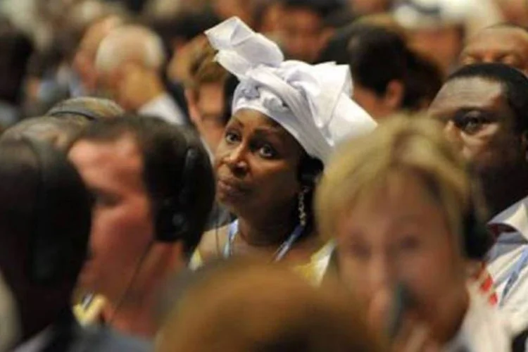 Delegados participam de sessão em Durban: longe de um acordo (Alexander Joe/AFP)