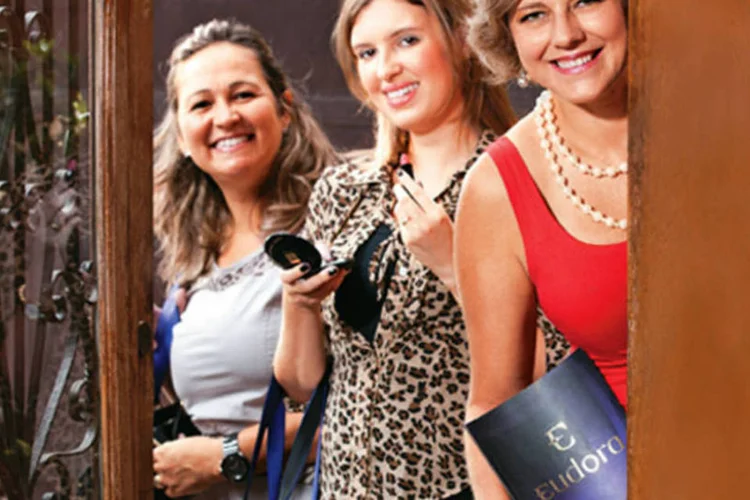 Consultoras da Eudora, a nova empresa do grupo Boticário: disputa direta com concorrentes como Avon e Natura (Germano Lüders/EXAME.com)