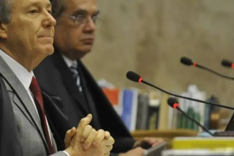 Os ministros do Supremo Tribunal Federal (STF), Ricardo Lewandowski e Gilmar Mendes (José Cruz/Agência Brasil)