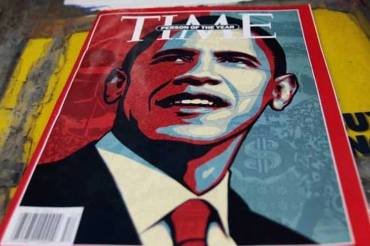 
	Capa da revista Time, em uma banca nos EUA
 (Getty Images)