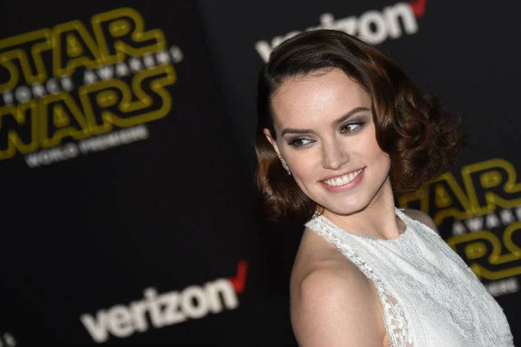 
	A atriz Daisy Ridley, que interpreta a personagem Rey no filme &quot;Star Wars VII - O Despertar da For&ccedil;a&quot;
 (Ethan Miller/Getty Images)