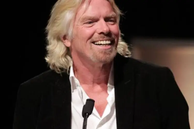 O empresário Richard Branson: ele será aeromoça de avião para pagar aposta (Getty Images)