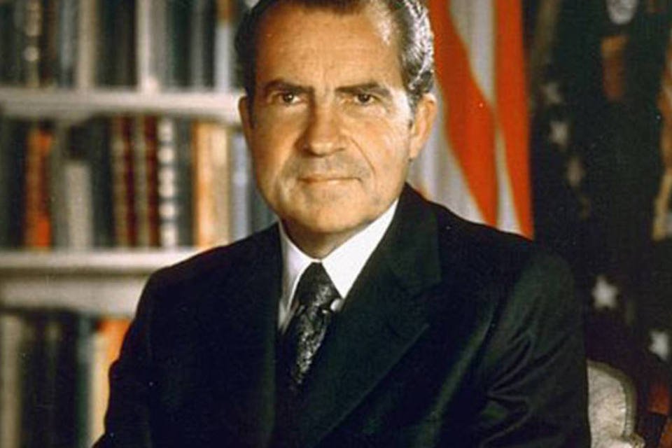 
	Richard Nixon, ex-presdiente dos EUA: o centen&aacute;rio de Nixon n&atilde;o foi lembrado com muito alarde em Washington e n&atilde;o recebeu destaque no notici&aacute;rio.
 (Wikimedia Commons)