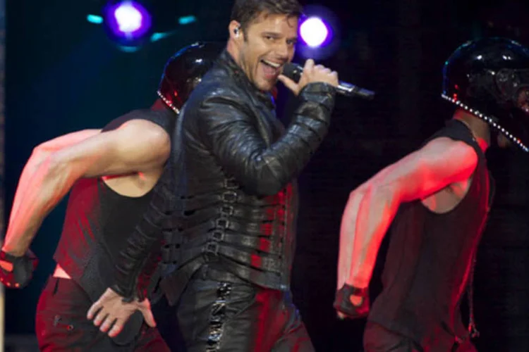 "Não tenha medo, São Paulo. Não tenha medo de ser feliz. Sejam homens, mulheres, gays, não tenham medo, sejam felizes", discursou Ricky Martin (Carlos Alvarez/Getty Images)