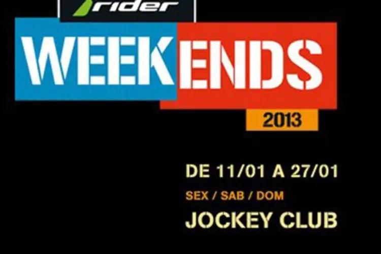 
	Rider Weekends:&nbsp;Duas pistas de dan&ccedil;a e um espa&ccedil;o de conveni&ecirc;ncia com jogos fazem parte da a&ccedil;&atilde;o realizada no Jockey Club da G&aacute;vea, no Rio de Janeiro
 (Divulgação)