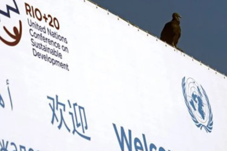 Painel de boas-vindas à Rio 20: para secretário-adjunto da ONU, muitas das ideias que passaram pelo percurso do sistema multilateral levam tempo para ser cristalizadas (Christophe Simon/AFP)