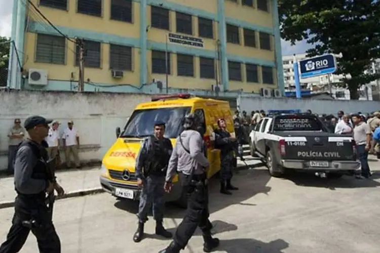 Atirador feriu 14 crianças na escola municipal (Antonio Scorza/AFP)