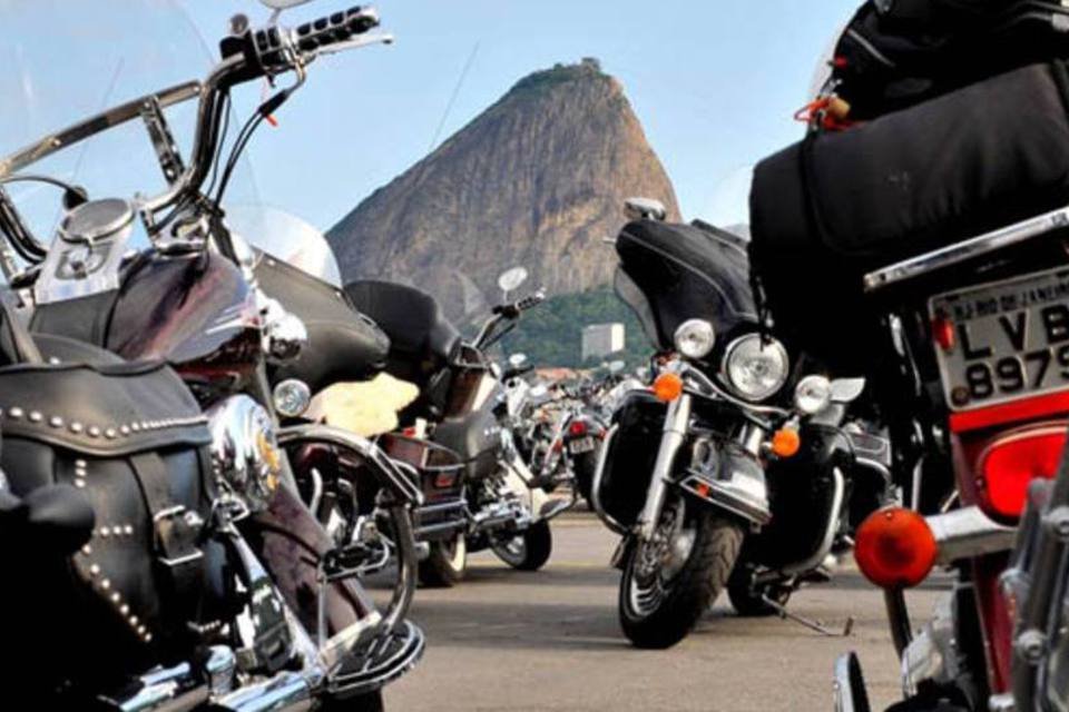 Começa no Rio maior encontro de motos Harley-Davidson