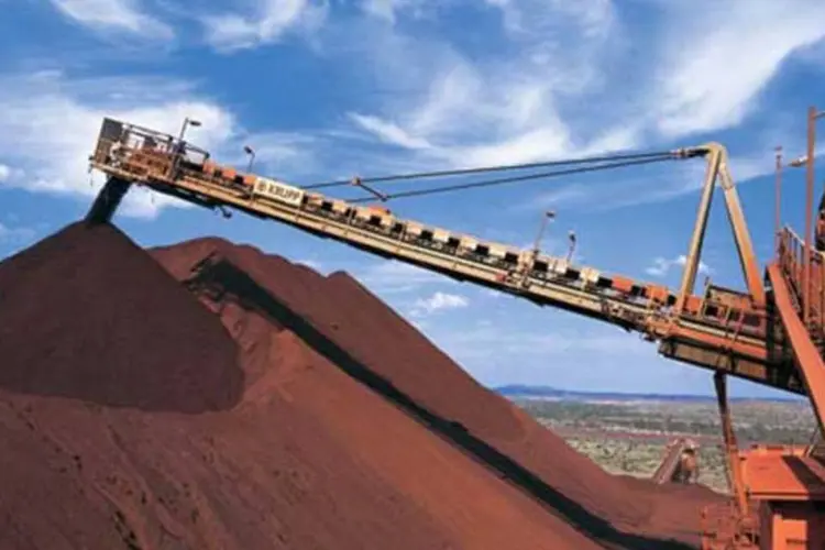 Extração de minério de ferro da Rio Tinto: empresa iniciou o processo de venda dos 57,7% que possui na companhia de Palabora por um valor não revelado
 (Divulgação/Rio Tinto)