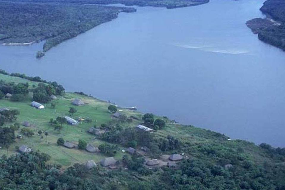 Rio Xingu, onde será construída a usina de Belo Monte (VEJA/Reprodução)