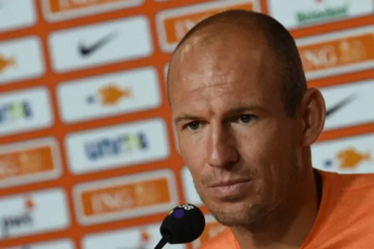 
	O atacante Arjen Robben: &quot;Fizemos uma boa Copa. Todos trabalhamos juntos e perdemos juntos&quot;
 (AFP/Getty Images)
