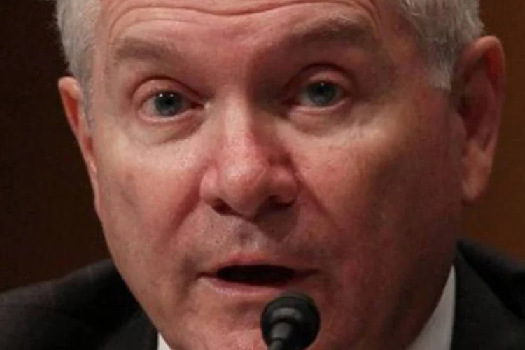 O secretário de Defesa dos EUA, Robert Gates: Irã teria a capacidade de disparar até centenas de mísseis contra territórios na Europa (Mark Wilson/AFP)