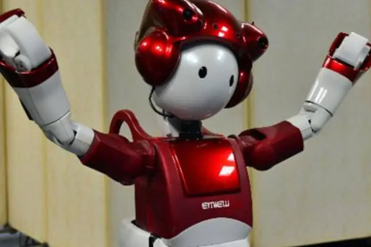 O robô Emiew: o senso de humor do robô não é genial, diz engenheiro (Yoshikazu Tsuno/AFP)