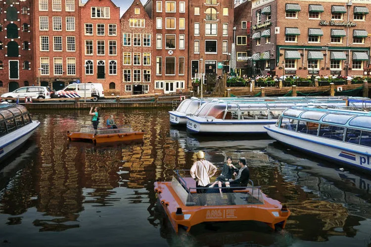 Roboat: barcos autônomos serão testados nos canais de Amsterdã em 2017 (Divulgação/MIT)