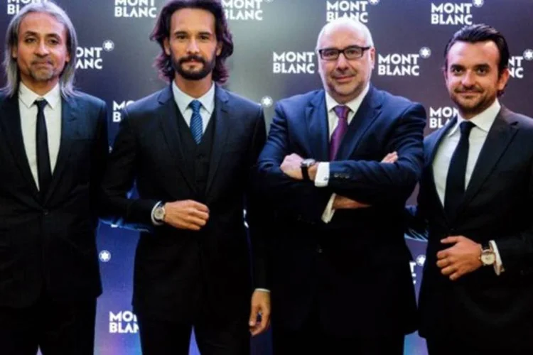 
	Zaim Kamal, Rodrigo Santoro, Alain dos Santos e Franck Juhel
 (Marcos Vieira/Divulgação)