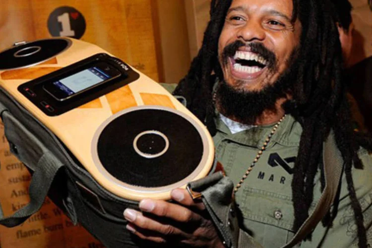 Rohan Marley mostrou os produtos em uma prévia da Consumer Electronic Show  (Ethan Miller/Getty Images)